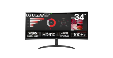 Amazon: Ecran PC Ultra Large 34" LG UltraWide 34WR50QK-B - Dalle VA QHD 100Hz à 199,99€ (au lieu de 219,11€)