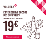 Volotea: 200 000 sièges à partir de 19€ - Vols du 1er août au 31 octobre