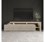 Cdiscount: Meuble TV BELIZ avec éclairage LED - Marbre travertin - 192x53x37 cm à 209,99€ (au lieu de 219,99€)