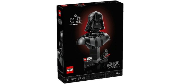 Amazon: LEGO 75439 Le buste de Dark Vador (Jouet) à 37,99€ (au lieu de 49,99€)