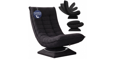 Amazon: Fauteuil Tout Confort Casaria Pivotant 360° - Noir à 91,99€ (au lieu de 109,47€)