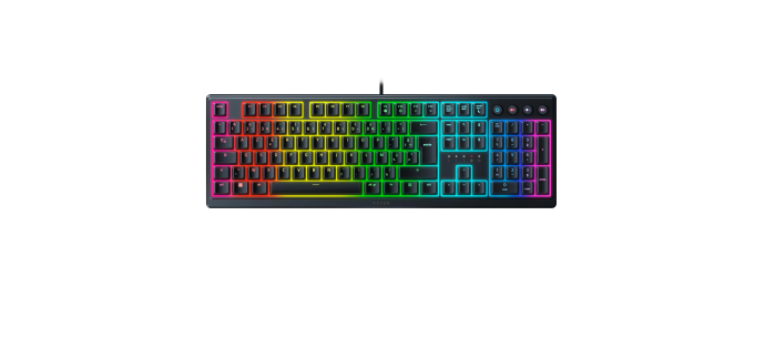 Amazon: Clavier filaire Razer Ornata V3 - Switches Méca-Membrane, RGB Chroma, AZERTY à 34,99€