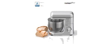 JoyBuy: Robot pâtissier monsga SM100 - 1000 W, bol inox 5 L, 8 vitesses à 49,99€ (au lieu de 109,99€)
