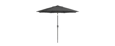JoyBuy: Parasol de jardin Ochama 340 cm - UPF 50+, manivelle, gris à 39,98€ (au lieu de 129,99€)