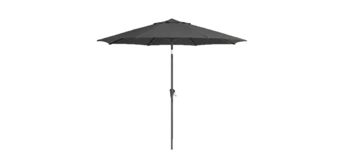 JoyBuy: Parasol de jardin Ochama 340 cm - UPF 50+, manivelle, gris à 39,98€ (au lieu de 129,99€)