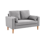 Sweeek: Canapé 2 places en tissu gris clair style scandinave à 119,99€ (au lieu de 199,99€)