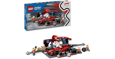 Amazon: LEGO® City F1 Stand Stop with Ferrari Car (60443) à 24,99€ (au lieu de 29,99€)