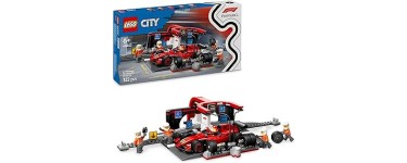 Amazon: LEGO® City F1 Stand Stop with Ferrari Car (60443) à 24,99€ (au lieu de 29,99€)