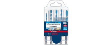 Amazon: Coffret de 5 forets Bosch Expert HEX-9 Multi Construction à 14€ (au lieu de 18,36€)