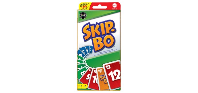 Amazon: Jeu de société Skip-Bo à 5,99€ (au lieu de 6,18€)
