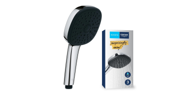 Amazon: Pommeau de Douche Grohe Vitalio Comfort 110 - Cube 11cm 3 jets, anti-calcaire à 19,88€
