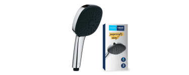 Amazon: Pommeau de Douche Grohe Vitalio Comfort 110 - Cube 11cm 3 jets, anti-calcaire à 19,88€