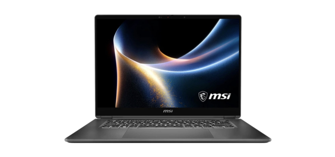 Darty: PC portable MSI Prestige 16 Flip AI+ - 16" OLED 2,8K tactile, Core Ultra 9, 32 Go, 1 To