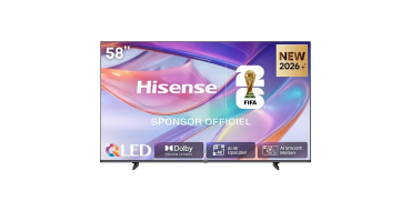 Boulanger: TV 58" QLED Hisense 58E7S 2026 - 4K UHD, Dolby Vision, HDR10+, Input Lag 9.5ms à 389€