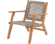 Cdiscount: Fauteuil de jardin bas MERIDA - Bois d'Acacia FSC, corde tressée, 60x76x73 cm à 59,99€