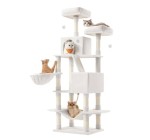 JoyBuy: Arbre à chat 168 cm - 13 poteaux, 2 niches, hamac, panier à 42,99€ (au lieu de 91,9€)