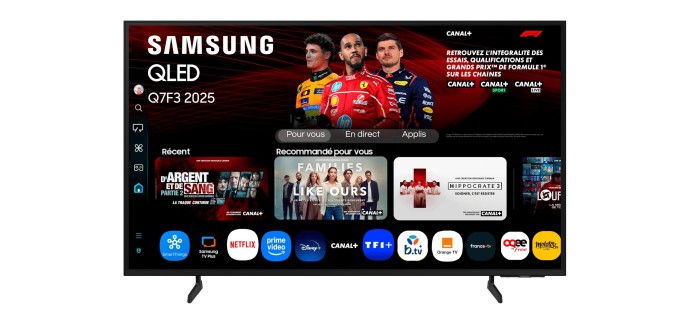 Amazon: TV 55" Samsung 55Q7F3 - QLED, AI à 349€ (au lieu de 400€)