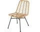 Cdiscount: Lot de 2 chaises de jardin KOMODO - Imitation rotin naturel, structure acier à 59,99€