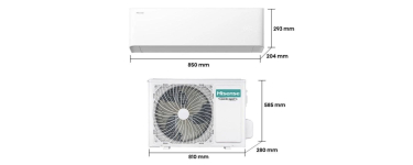 PcComponentes: Climatiseur Split Réversible Hisense HB35XU0A - 12 000 BTU, Inverter, R32, A++/A+ à 499€