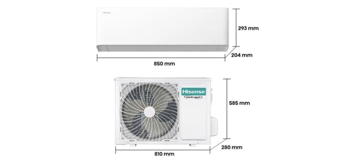 PcComponentes: Climatiseur Split Réversible Hisense HB35XU0A - 12 000 BTU, Inverter, R32, A++/A+ à 499€