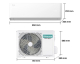 PcComponentes: Climatiseur Split Réversible Hisense HB35XU0A - 12 000 BTU, Inverter, R32, A++/A+ à 499€