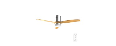 Amazon: Ventilateur de plafond Cecotec 132cm - LED 18W, 6 vitesses, télécommande à 69,37€