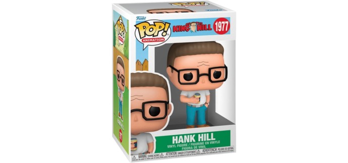 Amazon: Funko Pop King of The Hill Hank Hill à 11,2€ (au lieu de 16€)