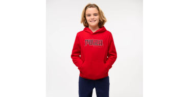 Decathlon: PUMA Sweat à capuche imprimé enfant rouge à 19,99€ (au lieu de 27,99€)