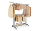 Amazon: Etendoir à linge Songmics 3 niveaux - roulettes, pliable, 63,5x128x148 cm à 21,74€