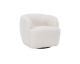 Sweeek: Fauteuil cosy rond pivotant en bouclette crème à 199,99€ (au lieu de 249,99€)