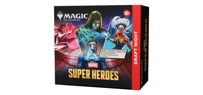 Amazon: Draft Night Magic The Gathering Marvel Super Heroes (TCG) à 102,76€ (au lieu de 135€)
