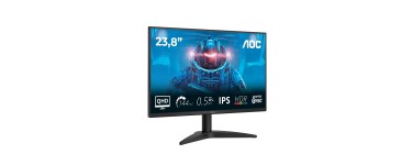 Amazon: Écran PC 24" AOC Q24B36X - QHD, 144 Hz, IPS, 0.5 ms à 119,99€ (au lieu de 140,48€)