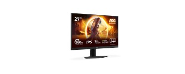 Amazon: Écran PC 27" AOC G4 27G4ZRE - Full HD, 260Hz, Fast IPS, HDR10, 0.3ms à 109,99€ (au lieu de 144,43€)
