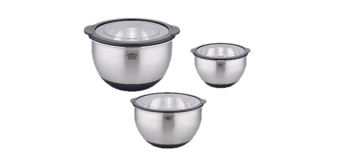 LIDL: GSW Bol en acier inoxydable Primo - 3 tailles, couvercle hermétique à 9,99€ (au lieu de 29,99€)