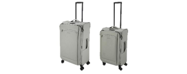 LIDL: ESMARA Set de 2 valises à roulettes - 96L+62L, cadenas TSA, TSID à 79€ (au lieu de 99€)