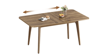 SONGMICS: Table de salle à manger extensible Vasagle - 120 kg à 147,60€ (au lieu de 180€)
