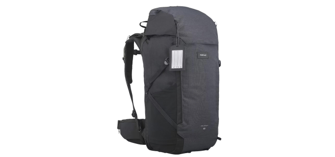 Decathlon: Sac à dos de voyage ouverture valise Travel 900 - 50L + 6L, Gris à 78,99€ (au lieu de 109,99€)