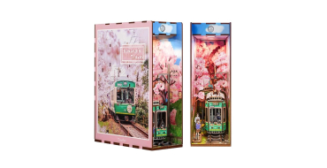 Amazon: Puzzle 3D en Bois DIY Tonecheer - Book Nook Le Voyage de Sakura avec capteur LED à 24,79€
