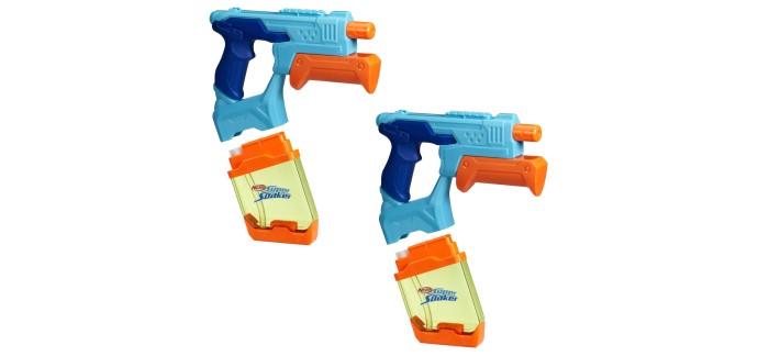 Amazon: Pack de 2 Blasters à Eau Hasbro Nerf Super Soaker Dunk-Fill à 11,99€ (au lieu de 16,9€)