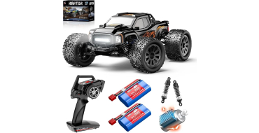 Amazon: Voiture télécommandée 116 RC Car 4x4 Tout Terrain Offroad - 4 roues motrices, 2 batteries à 65,07€