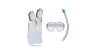 Decathlon: Kit de snorkeling adulte SNK 100 - Palmes, masque et tuba à 19,99€ (au lieu de 24,99€)