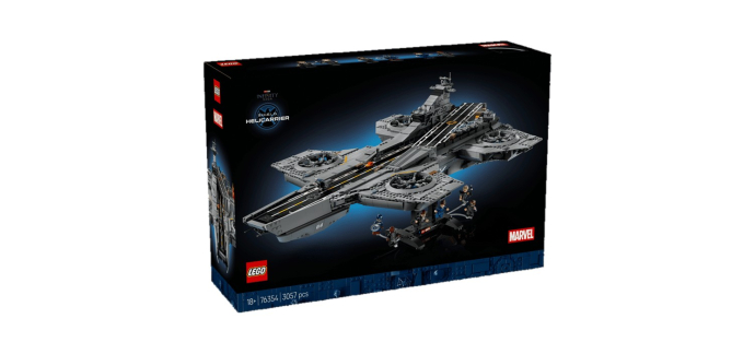Amazon: LEGO 76354 Héliporteur SHIELD à 256,99€ (au lieu de 369,99€)