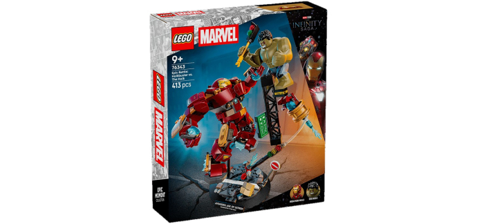 Amazon: LEGO 76343 Marvel Hulkbuster vs Hulk à 32,99€ (au lieu de 49,99€)