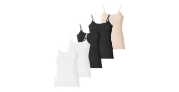 LIDL: ESMARA Débardeur à fines bretelles pour femme, lot de 5 à 9,99€ (au lieu de 14,99€)