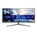 Amazon: Écran PC 34" Philips Evnia 34M2C6500 - WQHD, QD-OLED 175 Hz à 475€ (au lieu de 514,50€)
