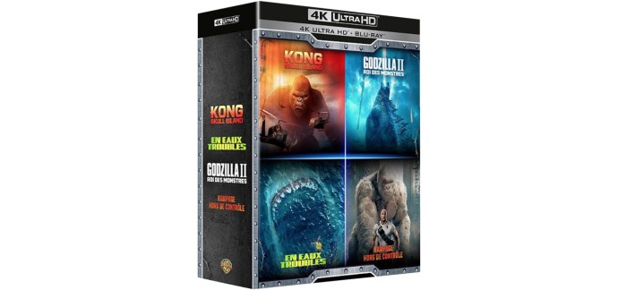 Amazon: Coffret 4 Films de Monstres (4K Ultra HD) à 38,57€ (au lieu de 79,99€)