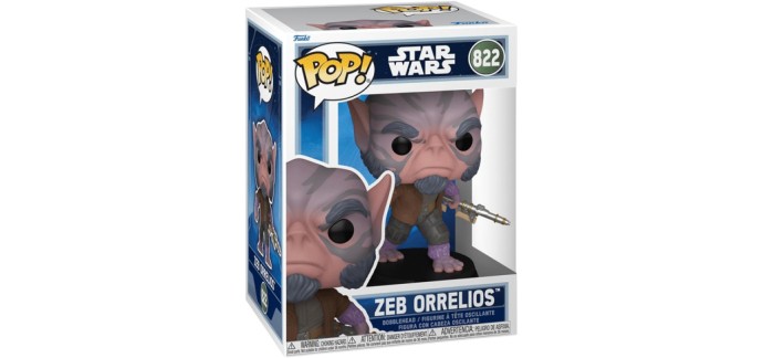 Amazon: Funko Pop Star Wars Zeb Orrelios à 9,0€ (au lieu de 16,0€)