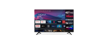 JoyBuy: Hikers Smart TV 40" FHD WiFi VIDAA - Triple Tuner, HDMI x3, USB x2 à 139,99€ (au lieu de 229€)