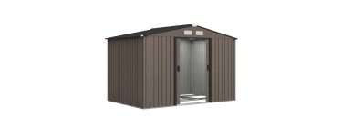 Amazon: Abri de jardin Outsunny 5,4m² - Acier galvanisé 277x195x192cm à 285,9€ (au lieu de 335,9€)