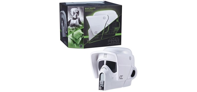 Amazon: Casque électronique Star Wars The Black Series Scout Trooper Premium à 76,49€ (au lieu de 121,99€)